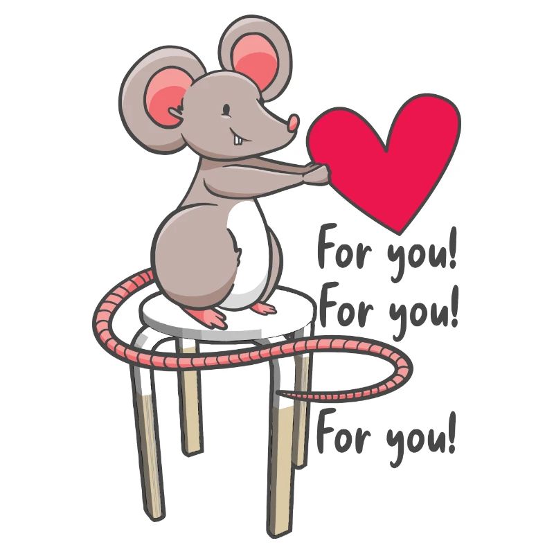 Süße Maus mit Herz