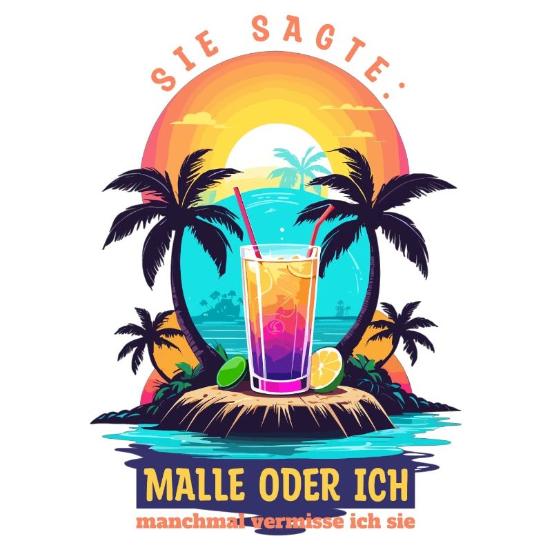 Sie sagte. Malle oder ich
