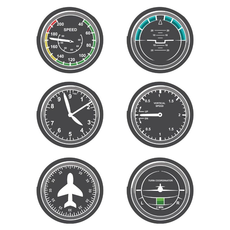 Flugzeug Fluginstrumente