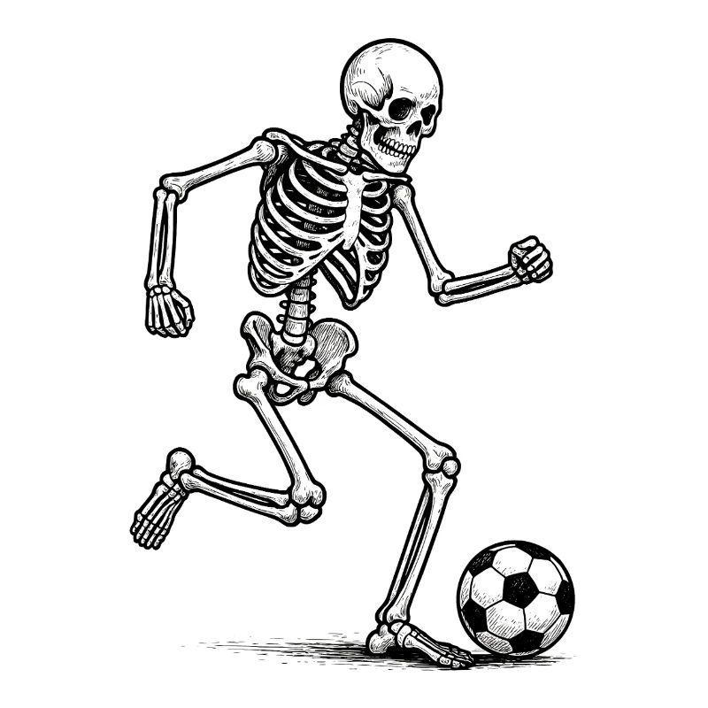 Skeleton Soccer Player