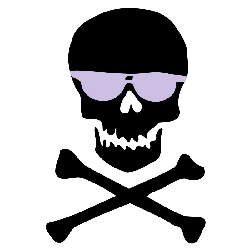 Violette Minimal Sonnenbrillen-Silhouette