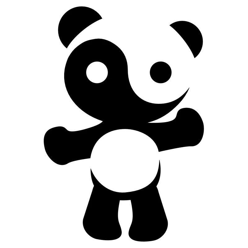 panda teddy yinyang