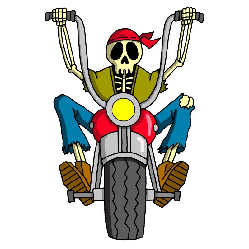 Biker skeleton