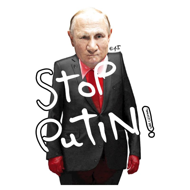 Motif de protestation contre Arrêter Poutine