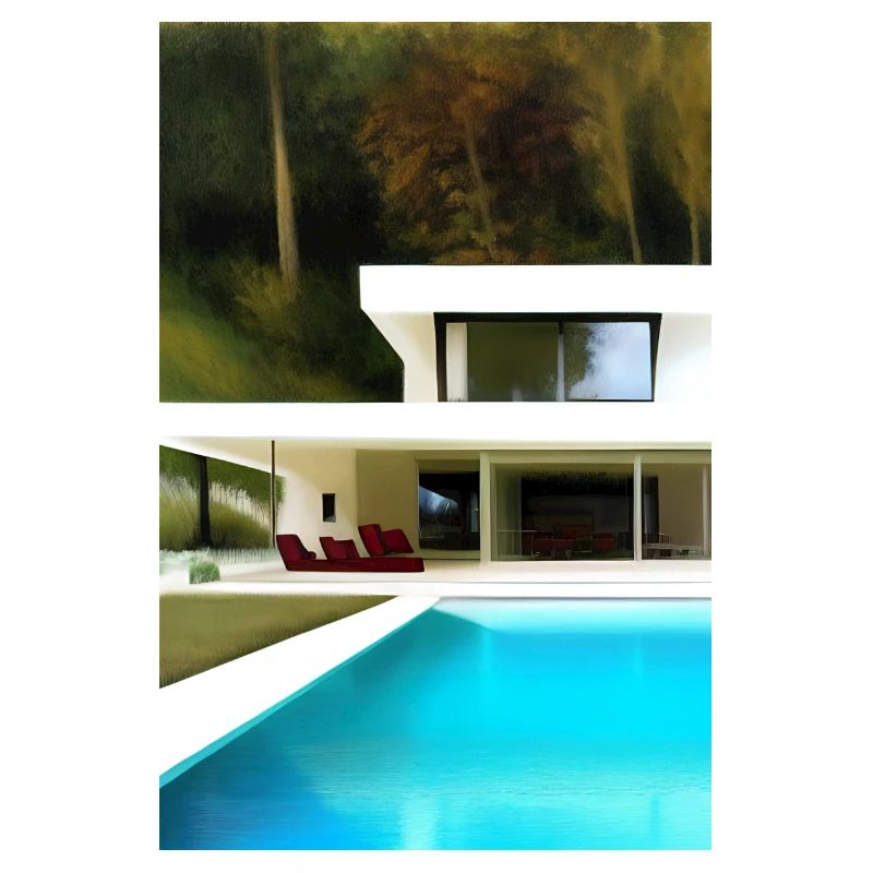 Villa blanche avec piscine