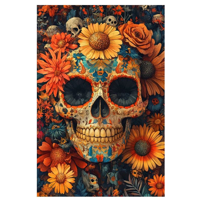 Crâne de Fleurs Día de los Muertos