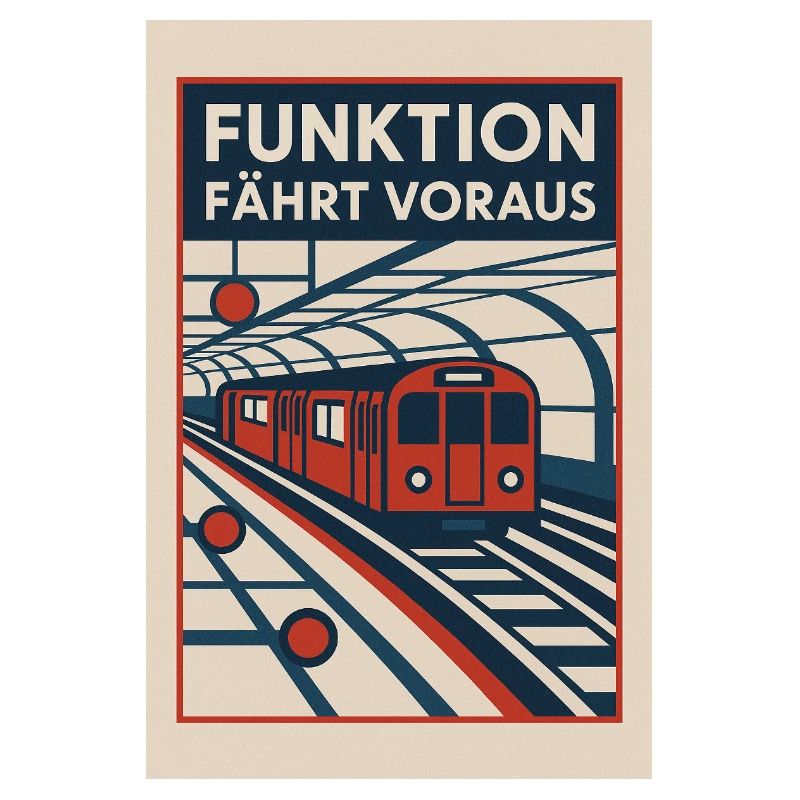 Subway Bauhaus 1930s Function Goes Ahead Retro