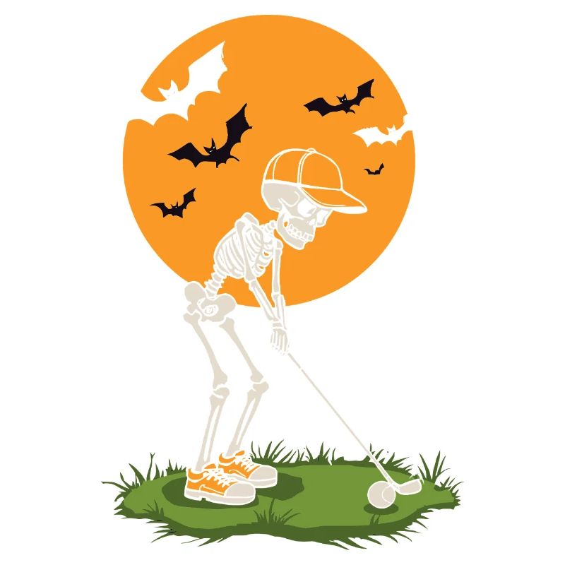 Moonlit Skeleton Golf