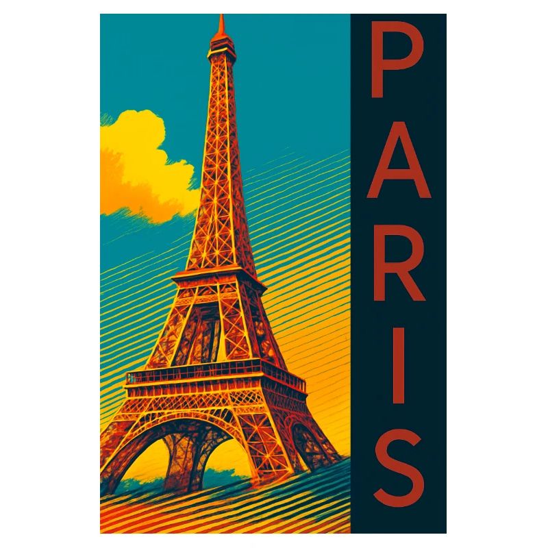 Paris PopArt Skyline Eiffel Tower