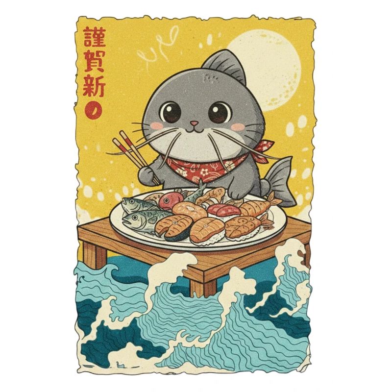 Kawaii Cats Fish