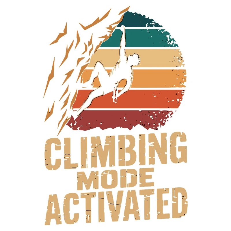 Mode escalade activé Klettern Boulder Retro
