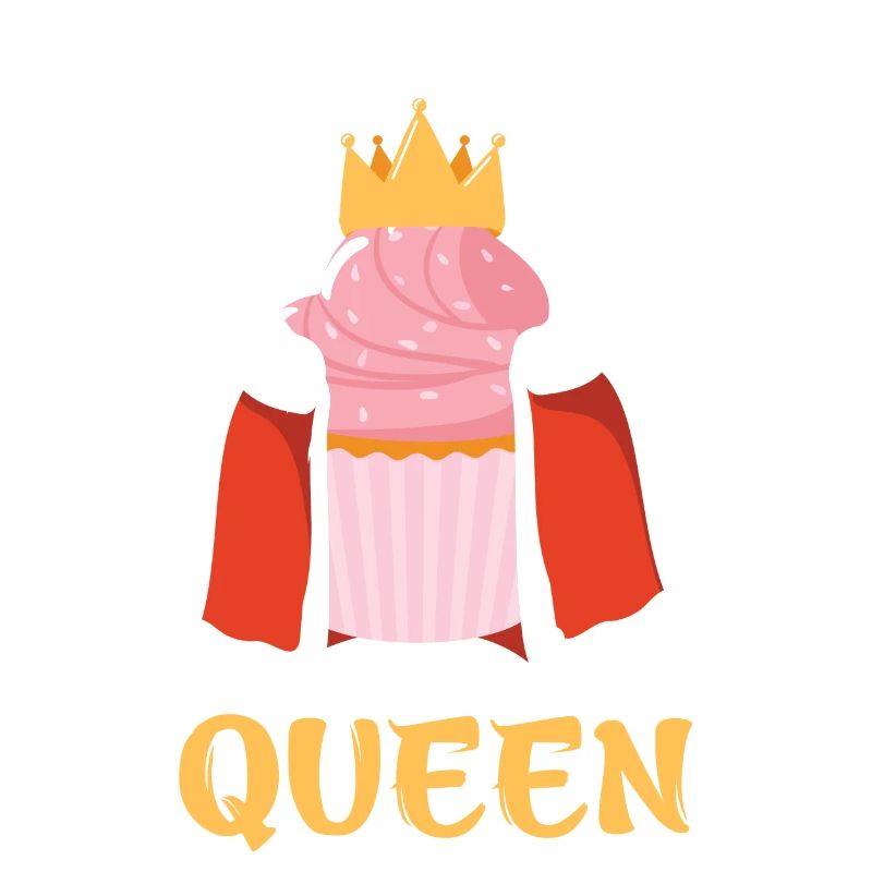 Cupcake Queen – Queen with Crown Design
