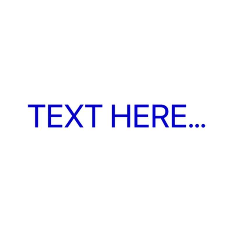Plain Text Blue Text Print