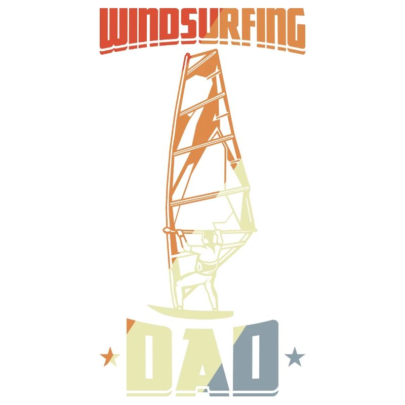 Daddy Windsurfing