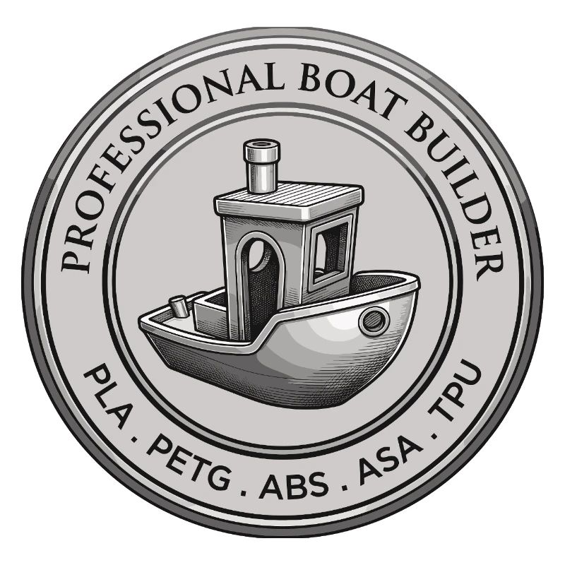 Constructeur professionnel de bateaux – Emblème d’impression 3D