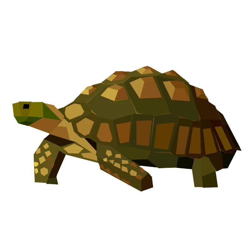 Geometric Turtle - Animal Low Poly
