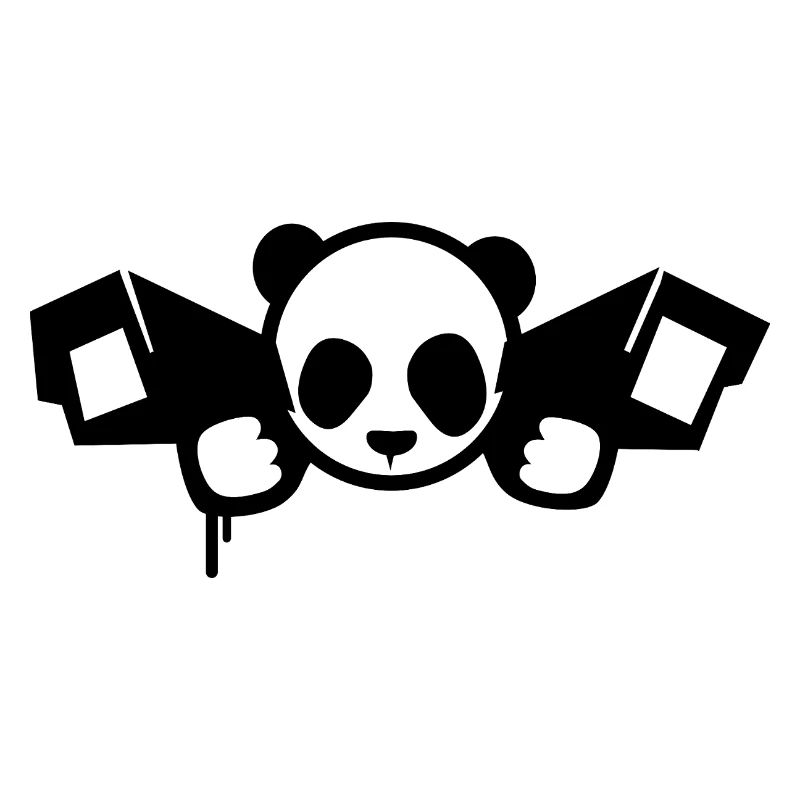 Panda de surveillance – Style graphique urbain