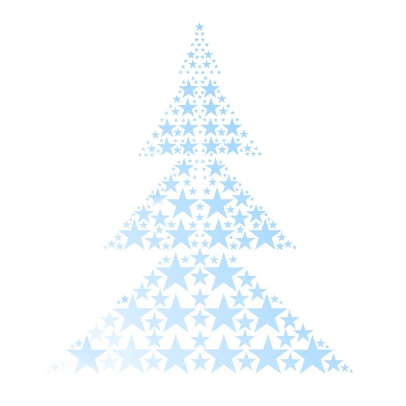 Blauer Weihnachtsbaum