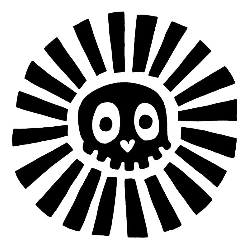Black Sunny Skull