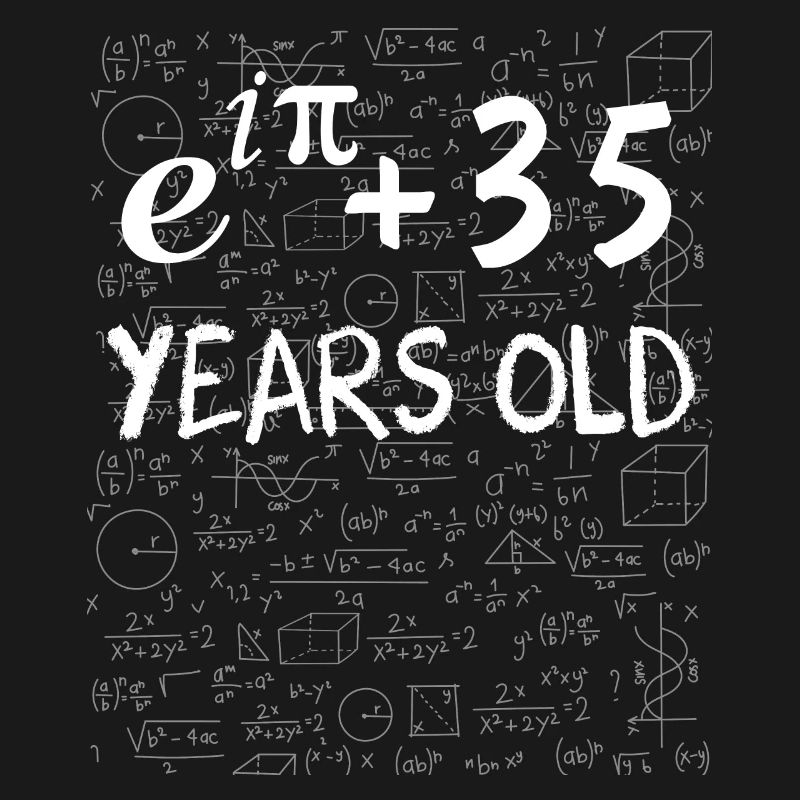 34th birthday 34 years old Euler Identity math