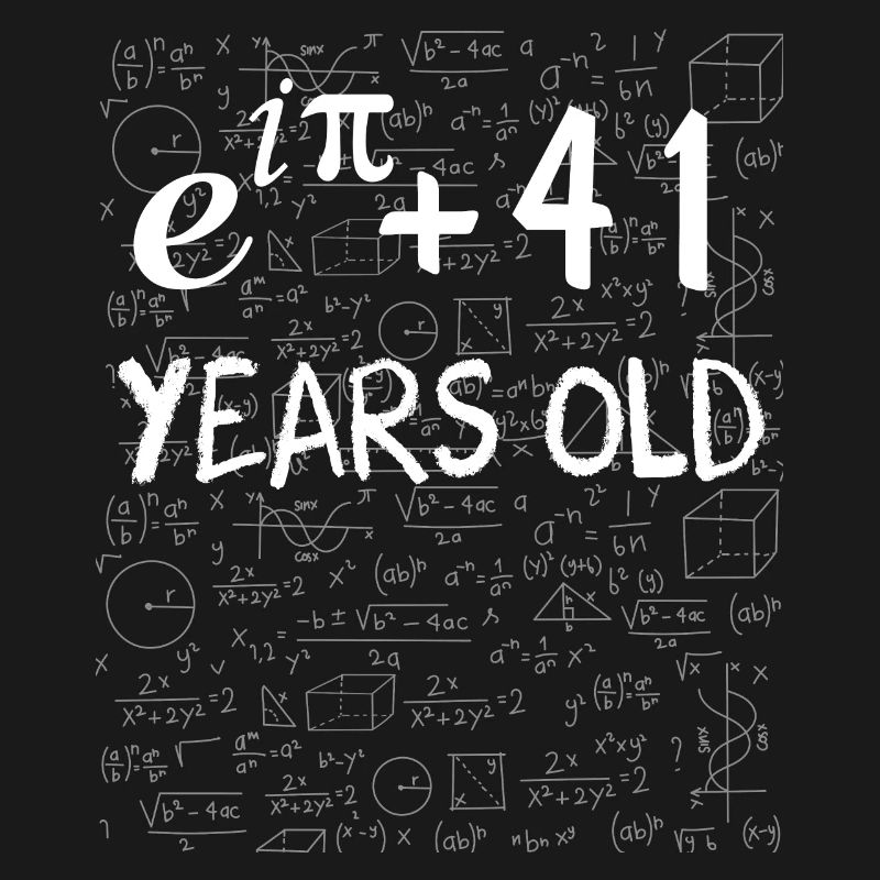 40th birthday 40 years Euler Identity math gift