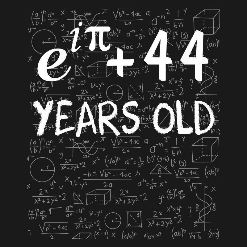 43rd Birthday 43 Years Euler Identity Math Gift