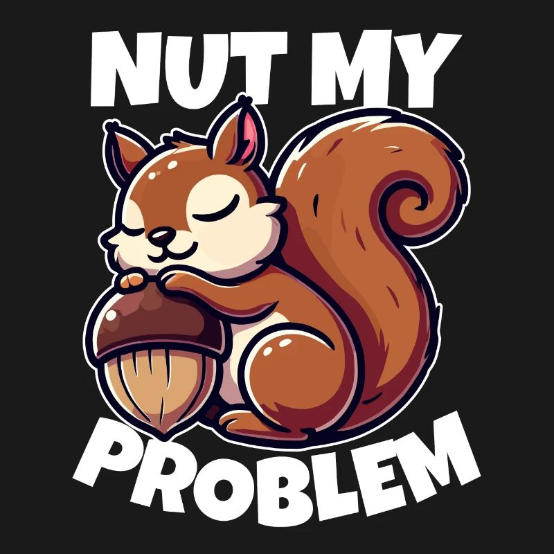 Nut My Problem - Witziges Eichhörnchen-Design