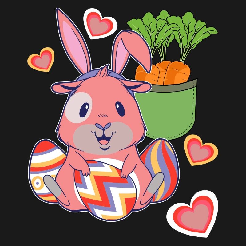 Easter Easter Bunny Easter Eggs Retro Kids Eggs Bunny