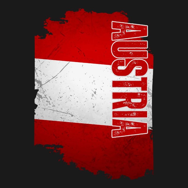 Vertical Austrian flag, Austrian pride