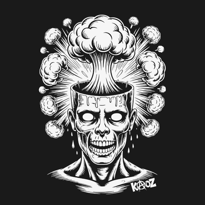 Creative explosion and comic illustration