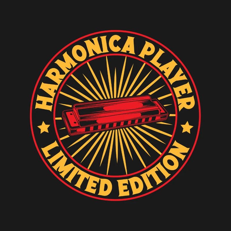 Funny Harmonica Player LImited Edition Harmonica