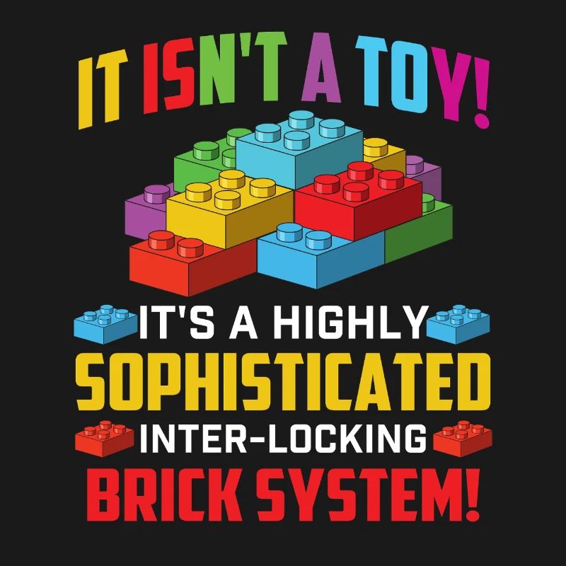 Sophisticated Interlocking Brick System Humor