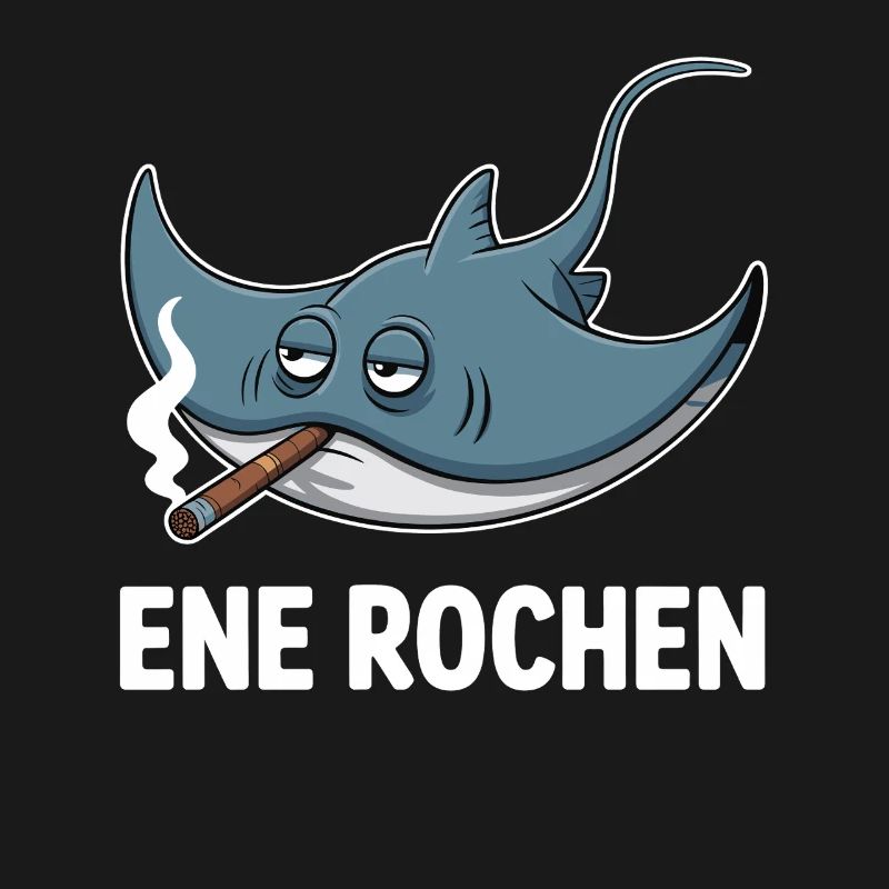 Ene Rochen Raucher Spruch Zigarette Kippe Rauchen