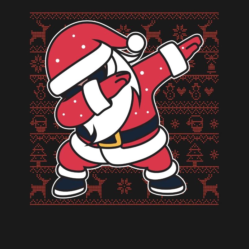 Weihnachts-Hässlicher Pullover Dab Santa's Weihnachtsgeschenk