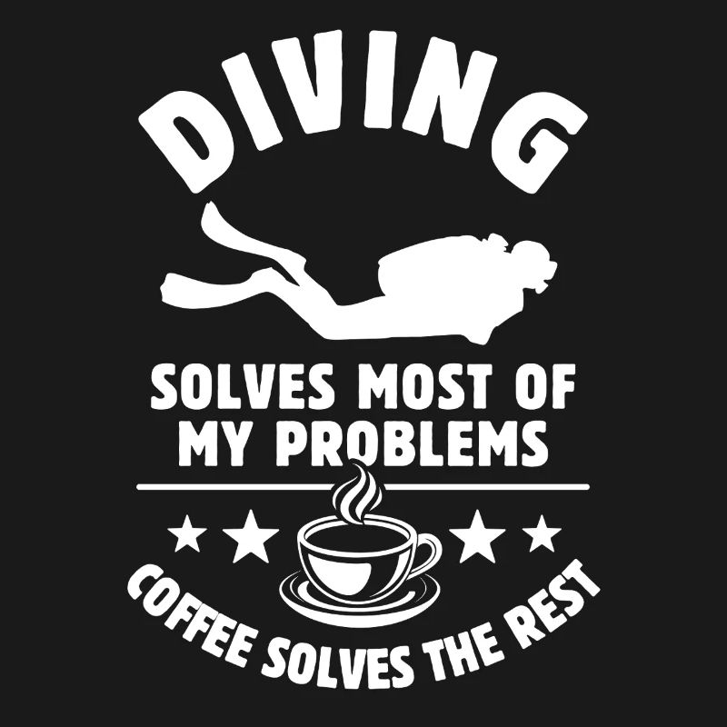 Diving solves most of my Problems Kaffee Geschenk