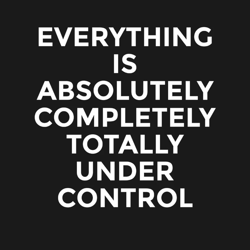 Everything Is Under Control – Funny Saying