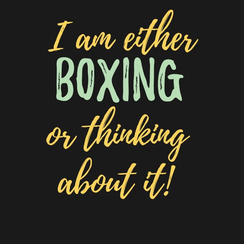Ich boxe entweder oder denke darüber nach.