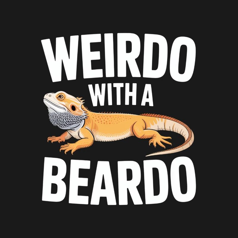 Beardo Lizard Caption Tee