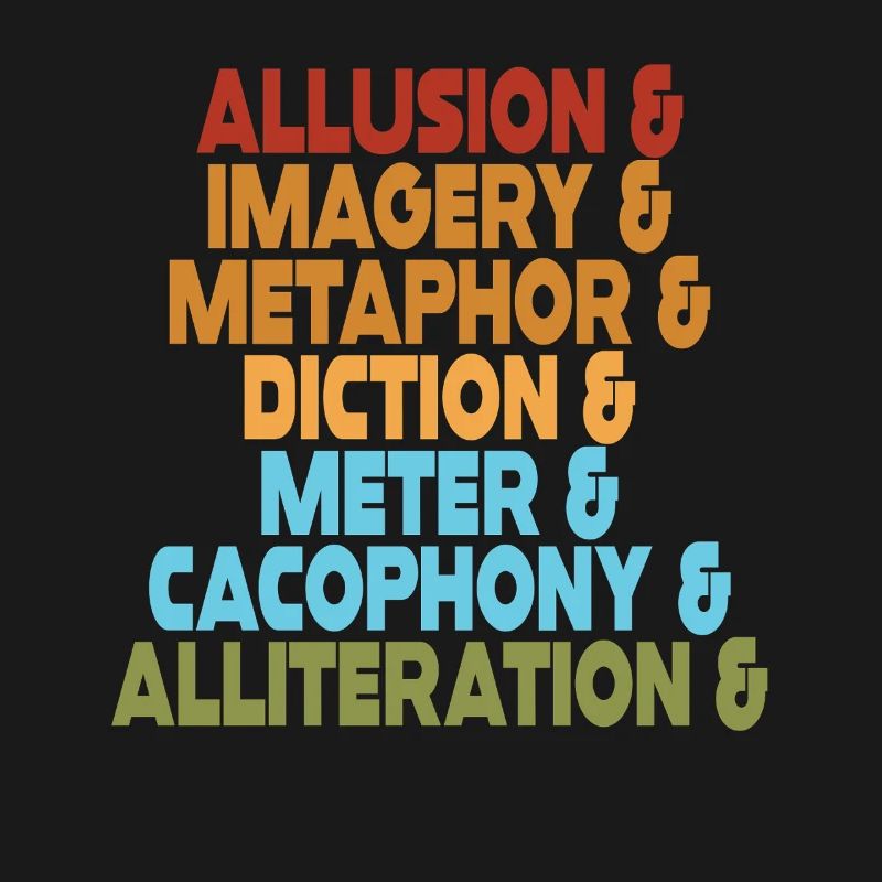 Literary Devices Typography Stack
