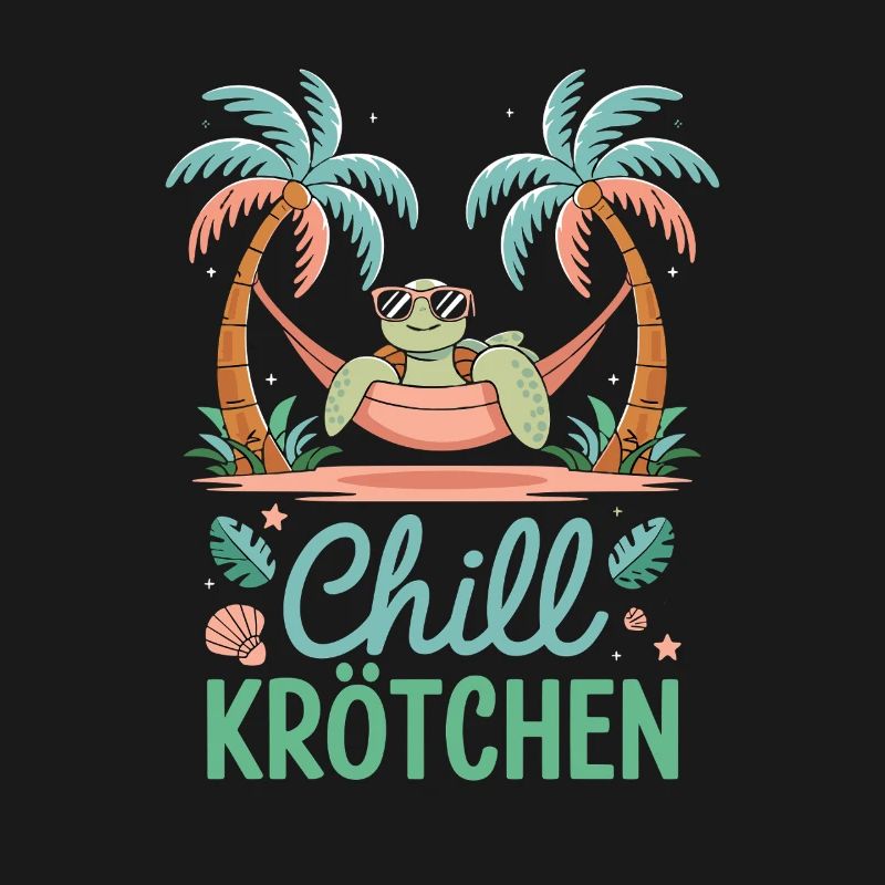 Chill Toad Cool Turtle In Hammock