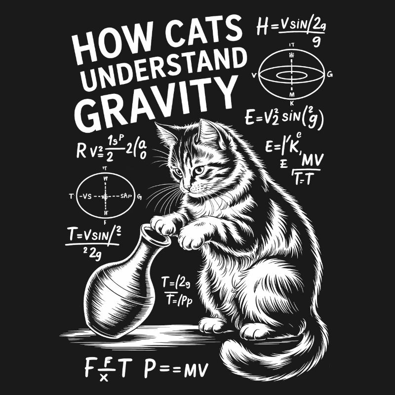 Physics Cats Sayings Math Joke Physics Gift