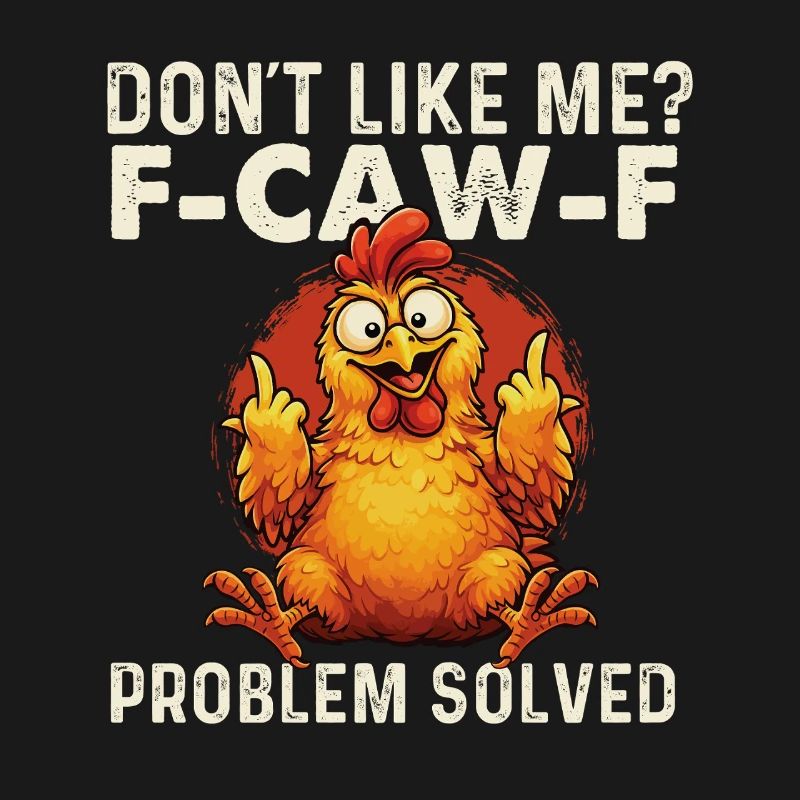 FCawF Problem Solved Crow Sarcasm Dark Humor