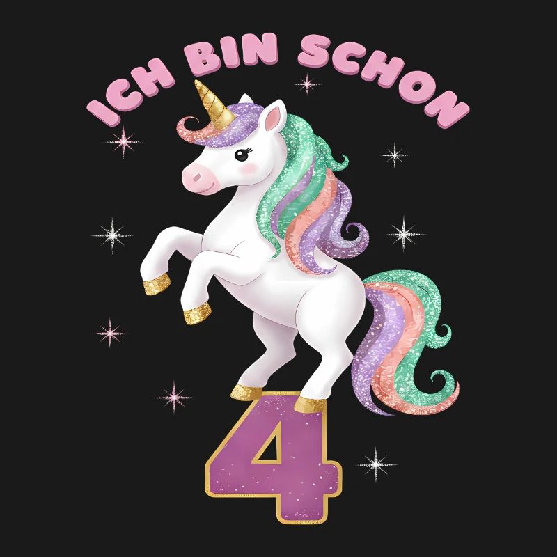 5. Geburtstag Einhorn Mädchen Ich bin schon 5