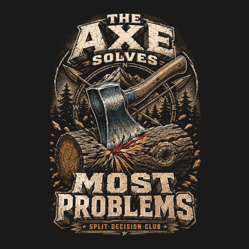 Lumberjack Lumberjack The Axe Solves Most Problems