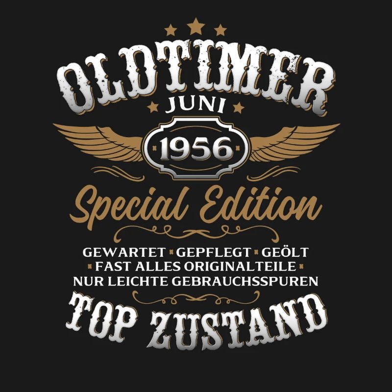 70. Geburtstag Geschenk Mann Oldtimer Juni 1956