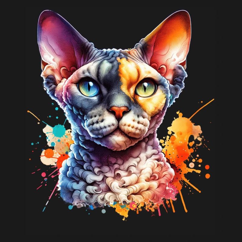 Devon Rex Motif