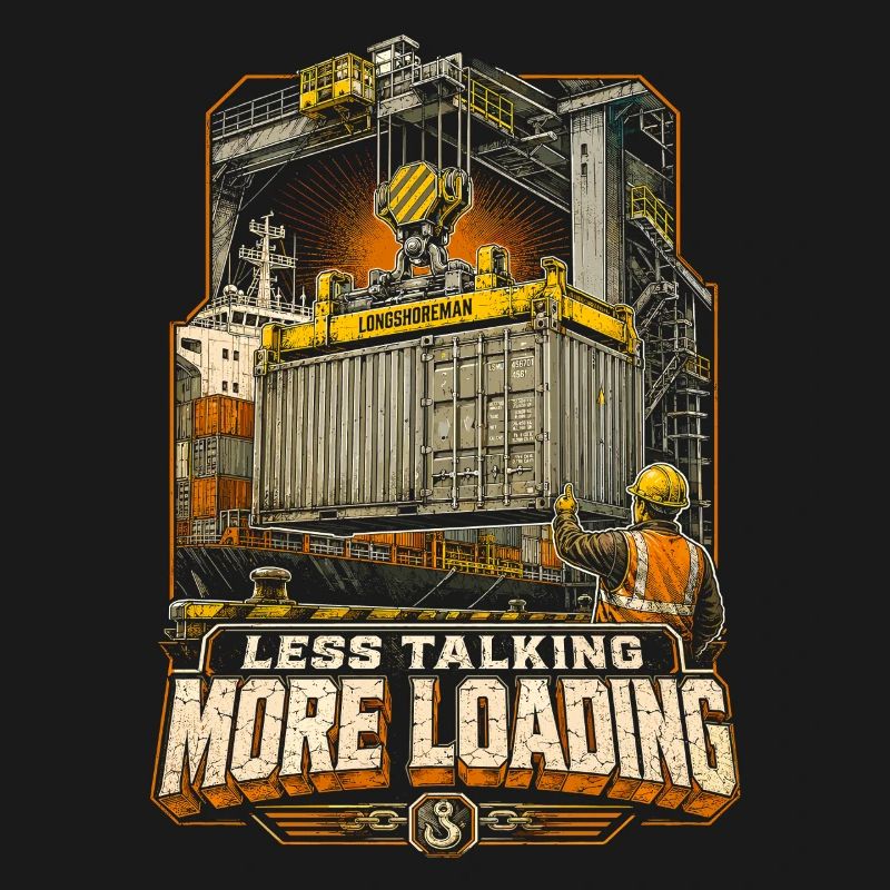 Dock Workers Less Talking More Loading