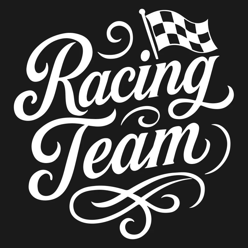 Drapeau de course de l’équipe de course