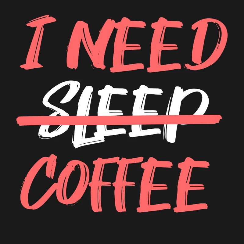 Fatigue Coffee Lovers Statement Coffee Drinking