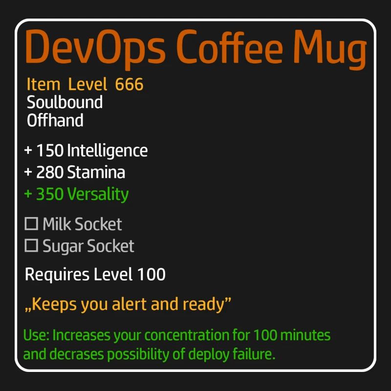 DevOps Kaffeetasse System Admin Theme